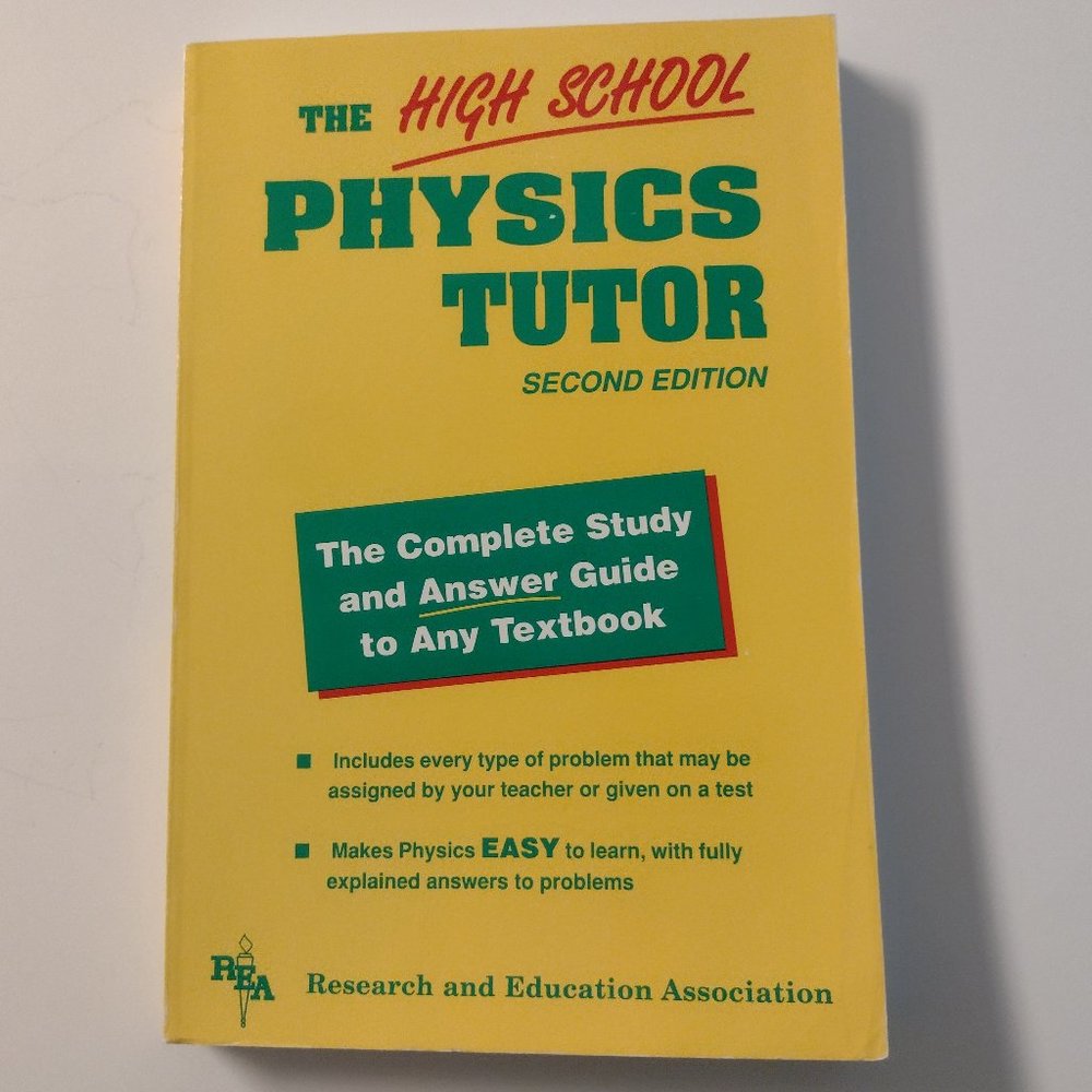 PHYSICS TUTOR High School ~ Paperback ~ Illustrated Solutions ~ VERY GOOD Cond.